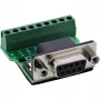 InLine 92501C Kabelverbinder Klemmleiste / D-Sub 9 Schwarz, Grün