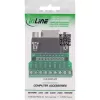 InLine 92501C Kabelverbinder Klemmleiste / D-Sub 9 Schwarz, Grün