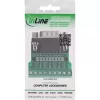 InLine 92501D Drahtverbinder Klemmleiste / D-Sub 9 Schwarz, Grün