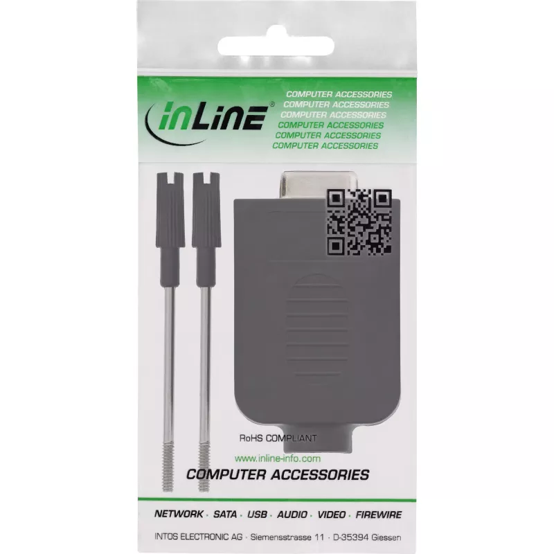 InLine 92501G Anschlussklemme Terminalblock / D-Sub 9 Schwarz