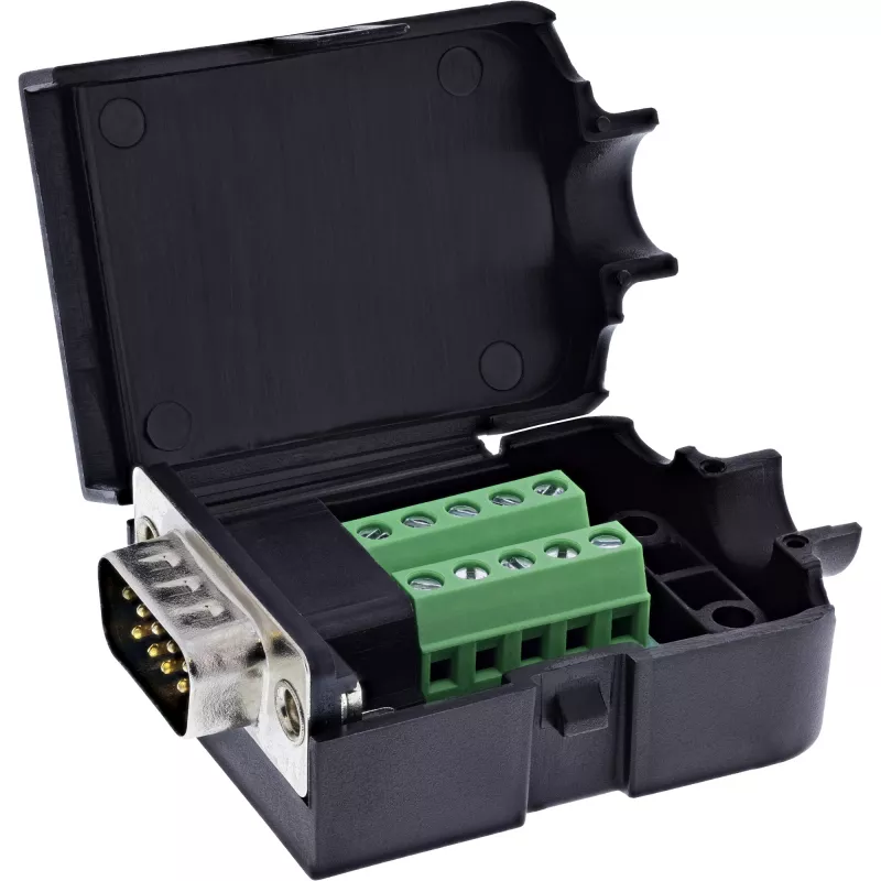 InLine 92501I Kabelverbinder Klemmleiste / D-Sub 9 Schwarz
