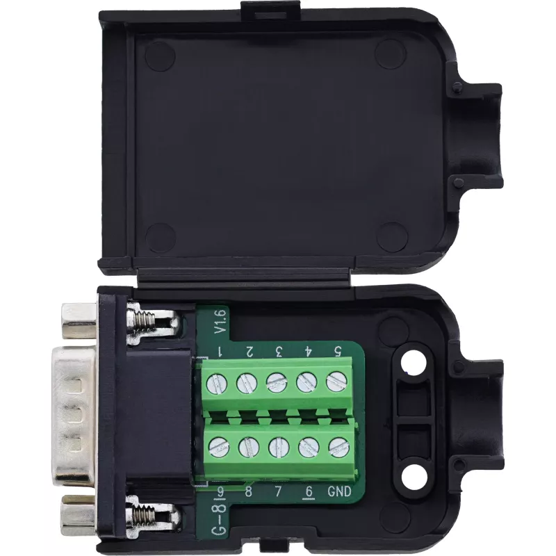 InLine 92501J Kabelverbinder Reihenklemme / D-Sub 9 Schwarz