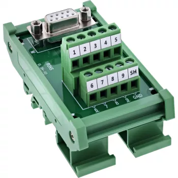InLine 92501K Drahtverbinder Klemmblock / D-Sub 9 Grün