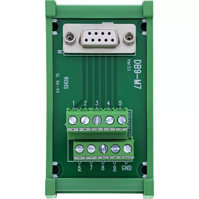 InLine 92501K Drahtverbinder Klemmblock / D-Sub 9 Grün