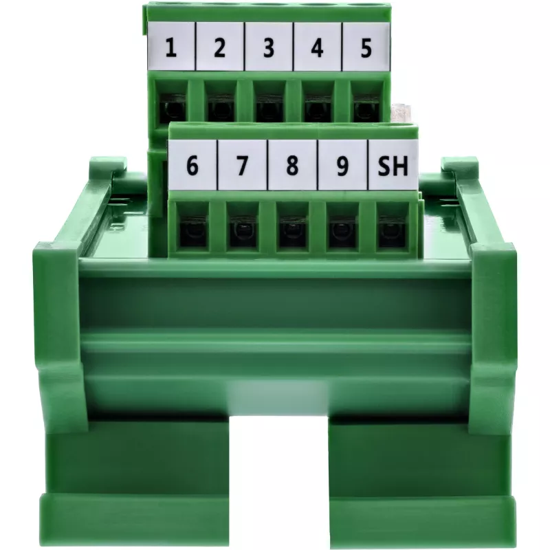InLine 92501K Drahtverbinder Klemmblock / D-Sub 9 Grün