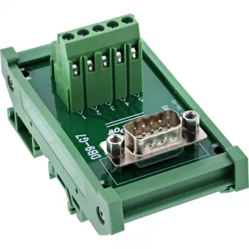 InLine 92501L Kabelverbinder Klemmenblock / D-Sub 9 Grün