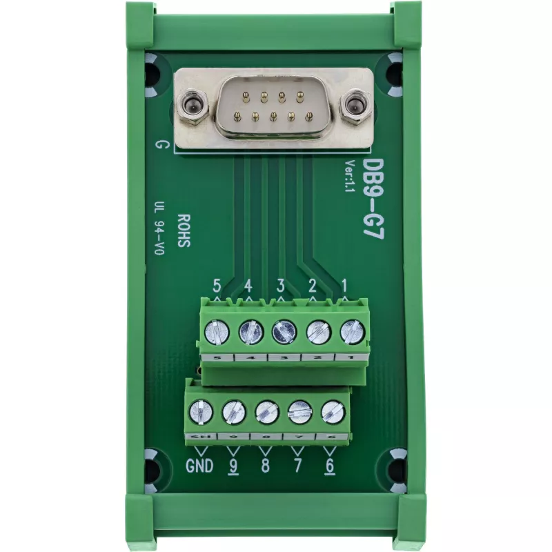 InLine 92501L Kabelverbinder Klemmenblock / D-Sub 9 Grün