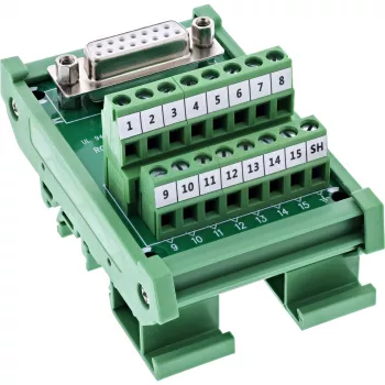 InLine 92502C Kabelverbinder Klemmleiste / D-Sub 15 Grün