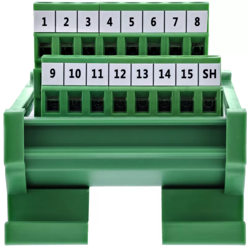 InLine 92502C Kabelverbinder Klemmleiste / D-Sub 15 Grün