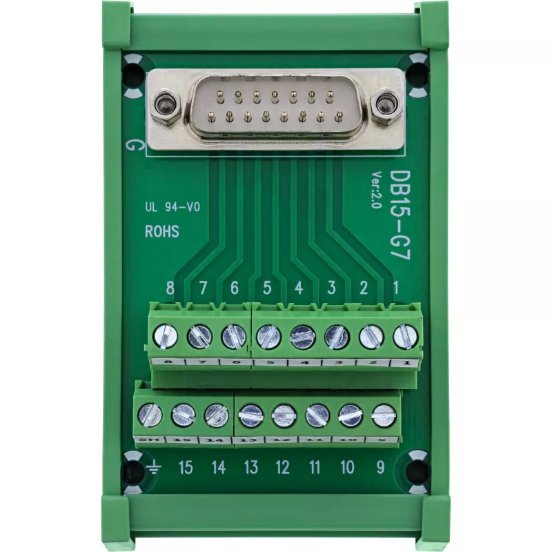 InLine 92502D Kabelverbinder Klemmleiste / D-Sub 15 Grün