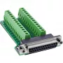 InLine 92502E Kabelverbinder Klemmleiste / D-Sub 25 Grün