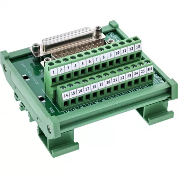InLine 92502G Kabelverbinder Klemmleiste / D-Sub 25 Grün