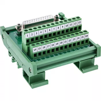 InLine 92502H Kabelverbinder Klemmleiste / D-Sub 25 Grün