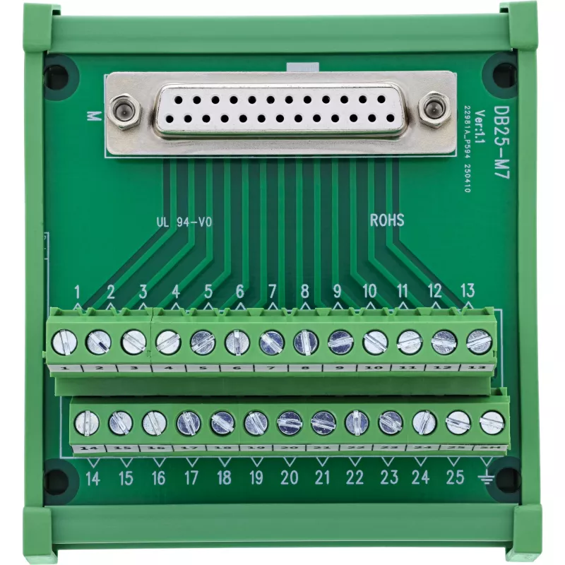 InLine 92502H Kabelverbinder Klemmleiste / D-Sub 25 Grün