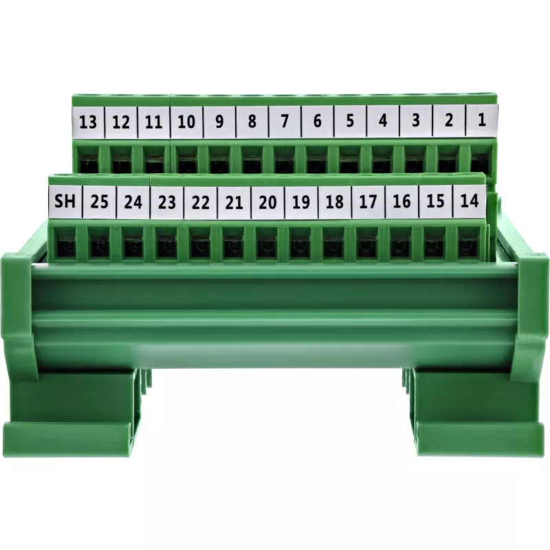InLine 92502H Kabelverbinder Klemmleiste / D-Sub 25 Grün