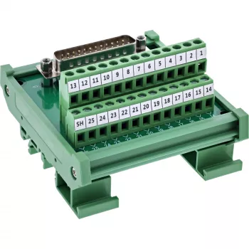 InLine 92502I Kabelverbinder Klemmleiste / D-Sub 25 Grün