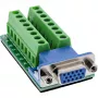 InLine 92503A Drahtverbinder Klemmleiste, VGA (HD15) Blau, Grün
