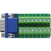 InLine 92503B Kabelverbinder Klemmleiste, VGA (HD15) Blau, Grün