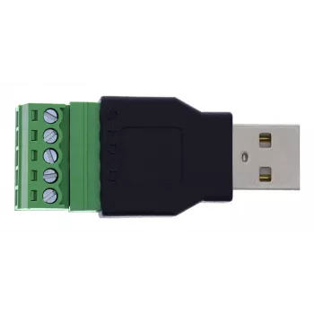 InLine 92504A Kabelverbinder USB-A / Klemmleiste, 5-polig Schwarz, Grün