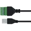 InLine 92504G Kabelverbinder USB-A / Klemmleiste, 5-polig Schwarz, Grün