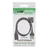 InLine 92504H Drahtverbinder USB-A / Klemmblock, 5-polig Schwarz, Grün