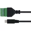 InLine 92504C Kabeladapter Micro USB / Klemmleiste, 5-polig Schwarz, Grün