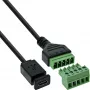 InLine 92504D Drahtverbinder Micro-USB / Klemmleiste, 5-polig Schwarz, Grün