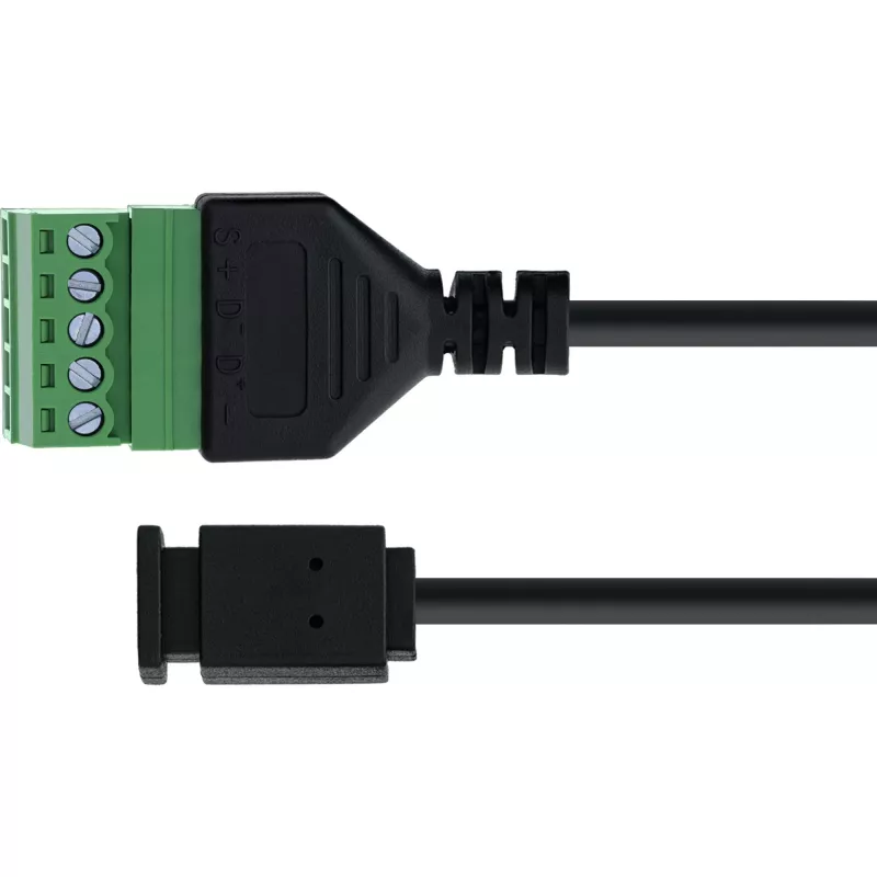 InLine 92504D Drahtverbinder Micro-USB / Klemmleiste, 5-polig Schwarz, Grün