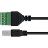 InLine 92504I Kabelverbinder USB-B / Klemmleiste, 5-polig Schwarz, Grün