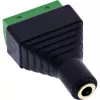InLine 92504K Kabeladapter 3,5 mm 4-polige Klinkenbuchse TRRS / Klemmleiste 4 Klemmen Schwarz, Grün