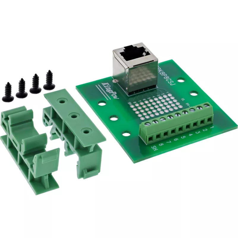 InLine 92505A Kabelverbinder RJ45 8P8C / Reihenklemme 9 Pole Grün