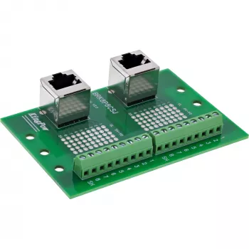 InLine 92505D Kabelverbinder 2x RJ45 8P8C / 2x Klemmleiste 9 Klemmen Grün