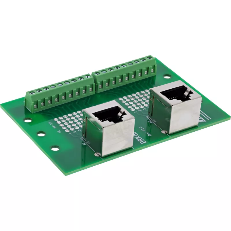InLine 92505D Kabelverbinder 2x RJ45 8P8C / 2x Klemmleiste 9 Klemmen Grün