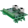 InLine 92505D Kabelverbinder 2x RJ45 8P8C / 2x Klemmleiste 9 Klemmen Grün