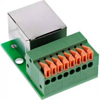 InLine 92505F Drahtverbinder RJ45 Cat.5e 8P8C / Klemmleiste, 8-polig Grün