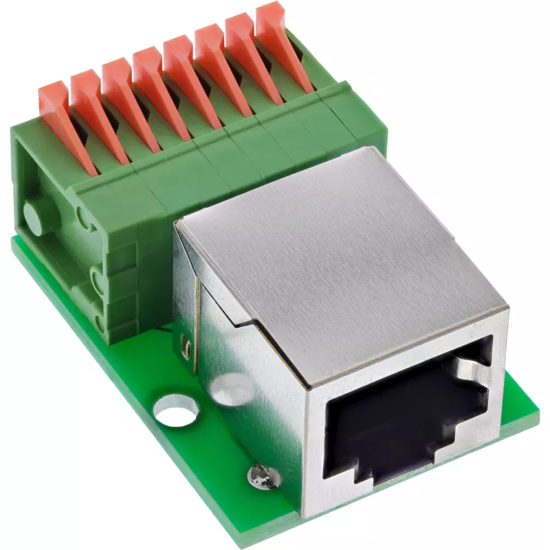 InLine 92505F Drahtverbinder RJ45 Cat.5e 8P8C / Klemmleiste, 8-polig Grün