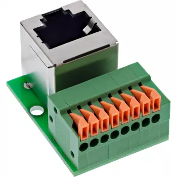 InLine 92505G Drahtverbinder RJ45 Cat.5e 8P8C / Klemmblock, 8-polig Grün