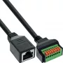 InLine 92505H Drahtverbinder RJ45 Cat.5e 8P8C / Klemmenblock, 8-polig Schwarz