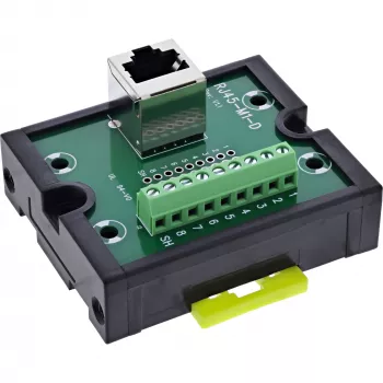 InLine 92505J Drahtverbinder RJ45 8P8C / Klemmleiste, 9-polig, Schwarz, Grün