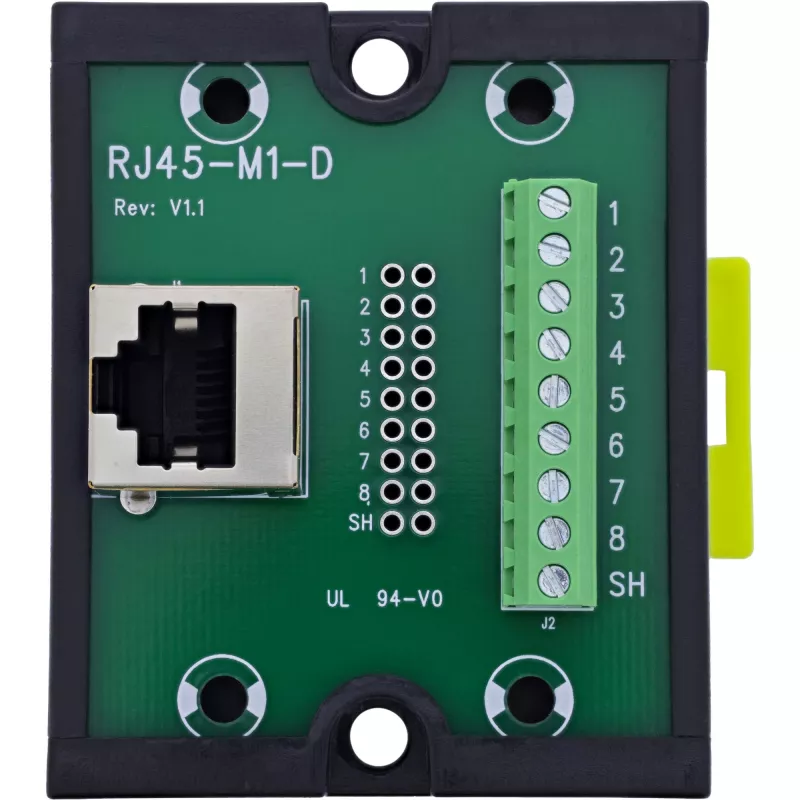 InLine 92505J Drahtverbinder RJ45 8P8C / Klemmleiste, 9-polig, Schwarz, Grün
