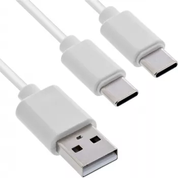 InLine 35126W USB-Kabel USB 2.0 0,5 m USB A 2 x USB C Weiß
