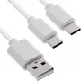 InLine 35126W USB-Kabel USB 2.0 0,5 m USB A 2 x USB C Weiß