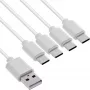 InLine 35146W USB-Kabel USB 2.0 0,5 m USB A 4 x USB-C Weiß