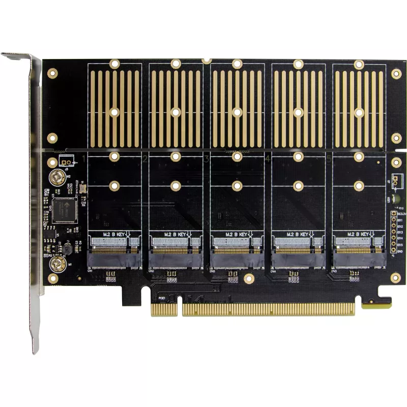 Schnittstellenadapter InLine 76619G — PCIe/SATA-Erweiterungskarte