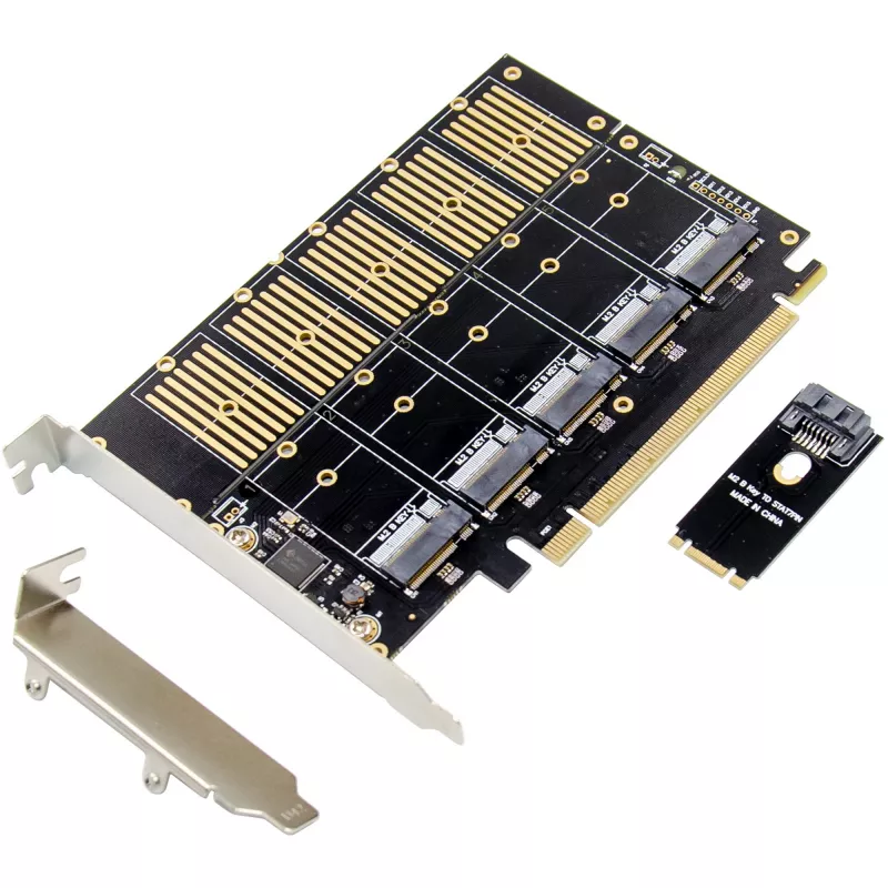 Schnittstellenadapter InLine 76619G — PCIe/SATA-Erweiterungskarte