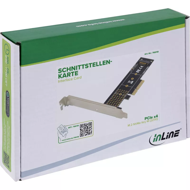 Schnittstellenadapter InLine 76619I — InLine 76619I externe Schnittstellenkarte/Adapter