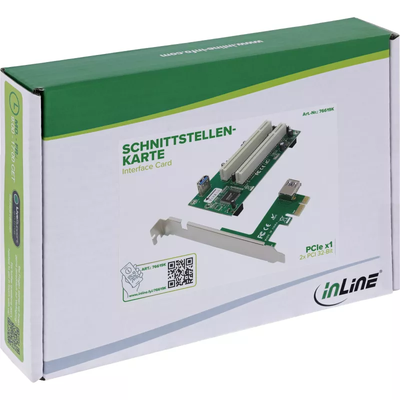 InLine 76619K Schnittstellenkarte/-adapter Intern PCI