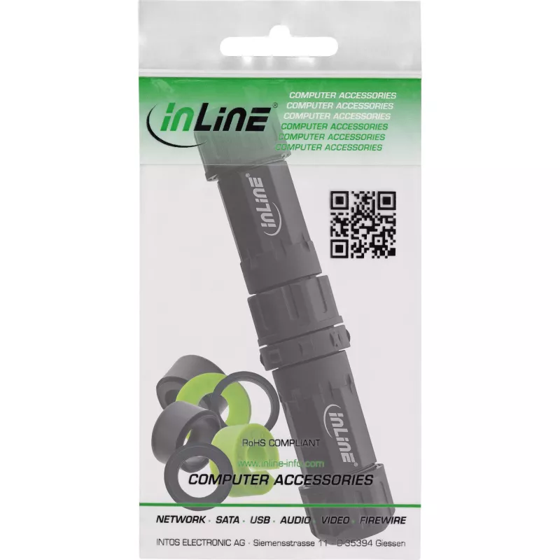 Netzkabel-Adapter InLine 69927W von InLine — kompakter Netzadapter für europäische Steckdosen