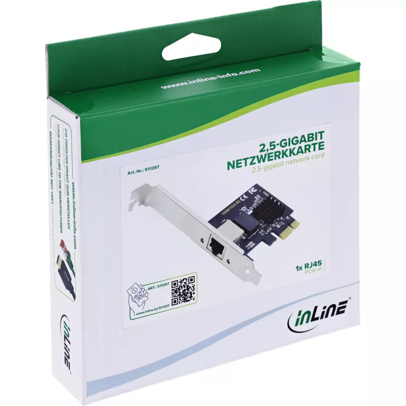 InLine 51125T Netzwerkkarte Intern Ethernet 2500 Mbit/s