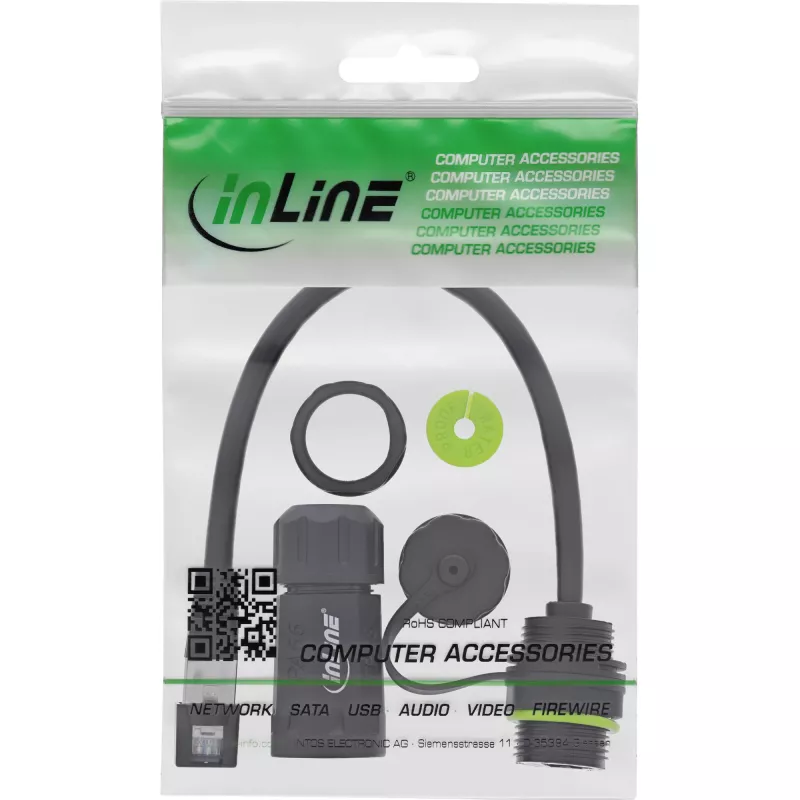 Kabel-Gender-Changer InLine 69927K — Adapter zum Umdrehen des Steckergeschlechts